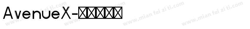 AvenueX字体转换