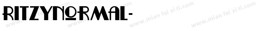 RitzyNormal字体转换
