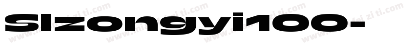 Slzongyi100字体转换