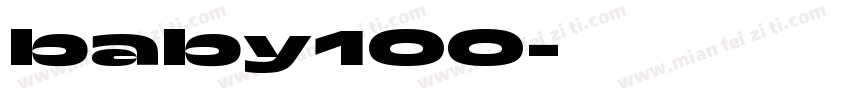 baby100字体转换