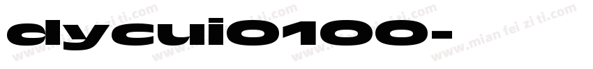 dycui0100字体转换