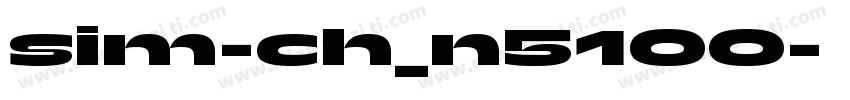 sim-ch_n5100字体转换