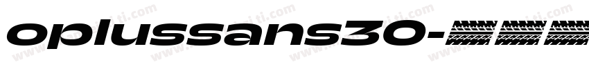 oplussans30字体转换
