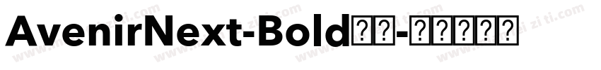 AvenirNext-Bold字体字体转换