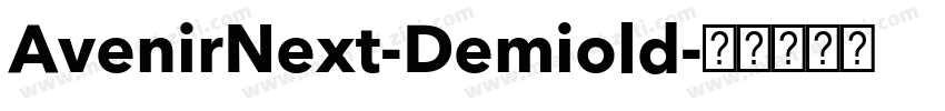 AvenirNext-Demiold字体转换