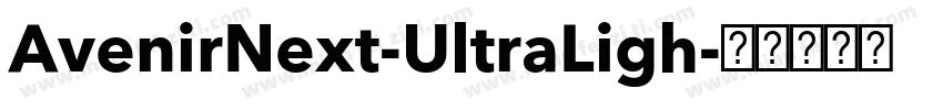 AvenirNext-UltraLigh字体转换