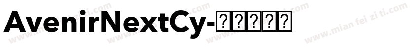 AvenirNextCy字体转换
