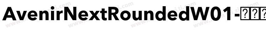 AvenirNextRoundedW01字体转换