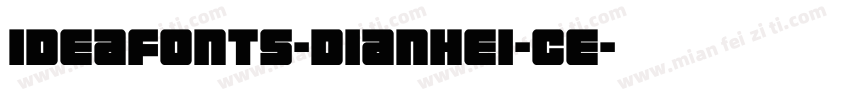 ideafonts-dianhei-ce字体转换