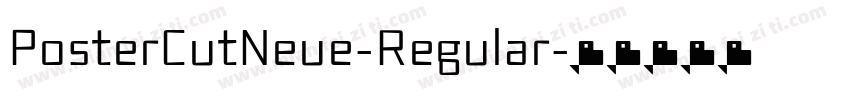 PosterCutNeue-Regular字体转换