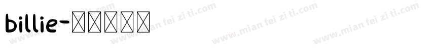 billie字体转换