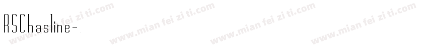 RSChasline字体转换