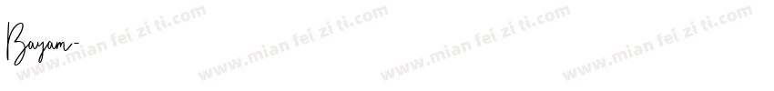 Bayam字体转换