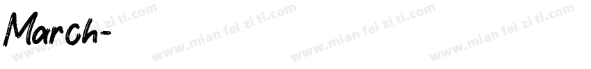 March字体转换