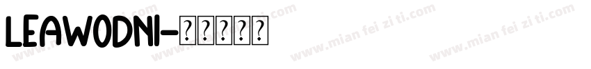 LEAWODNI字体转换