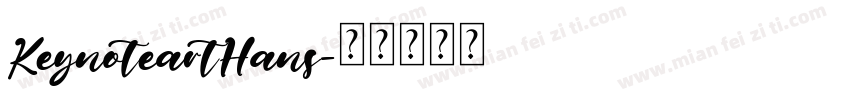 KeynoteartHans字体转换