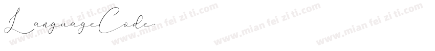 LanguageCode字体转换