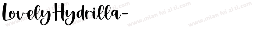 LovelyHydrilla字体转换