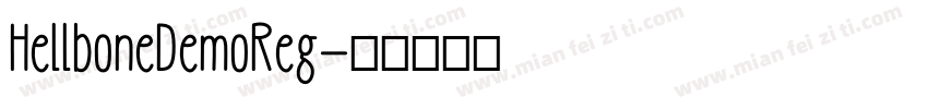 HellboneDemoReg字体转换