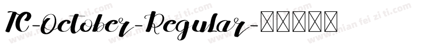 TC-October-Regular字体转换