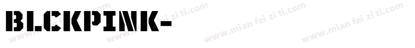 BLCKPINK字体转换