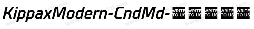 KippaxModern-CndMd字体转换