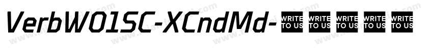 VerbW01SC-XCndMd字体转换