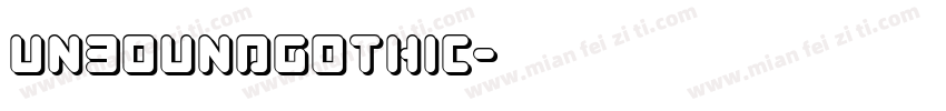 UnboundGothic字体转换