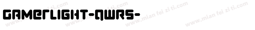 GamerLight-qwR5字体转换