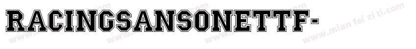 RacingSansOnettf字体转换