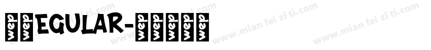 美团EGULAR字体转换