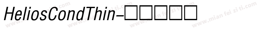 HeliosCondThin字体转换
