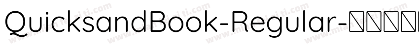 QuicksandBook-Regular字体转换