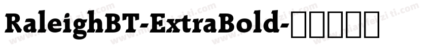 RaleighBT-ExtraBold字体转换