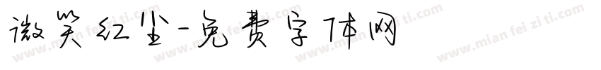 微笑红尘字体转换
