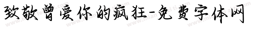 致敬曾爱你的疯狂字体转换