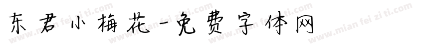 东君小梅花字体转换