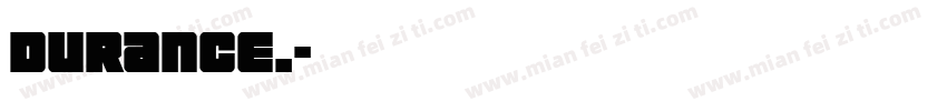 Durance.字体转换