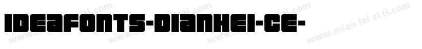 ideafonts-dianhei-ce字体转换