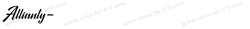 Allianty字体转换