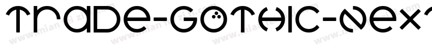 trade-gothic-next-co字体转换