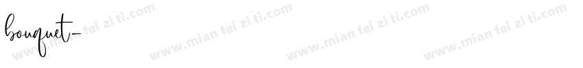 bouquet字体转换