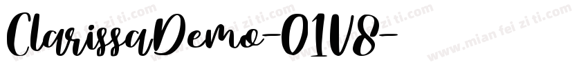 ClarissaDemo-O1V8字体转换