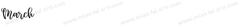 March字体转换
