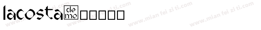 lacosta字体转换