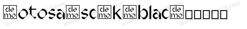notosanscjk-blac字体转换