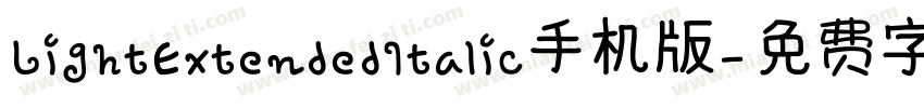 LightExtendedItalic手机版字体转换