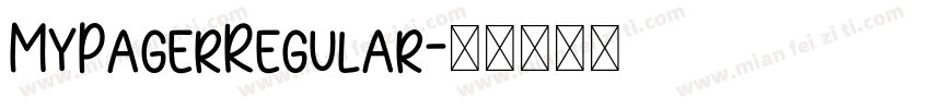 MyPagerRegular字体转换
