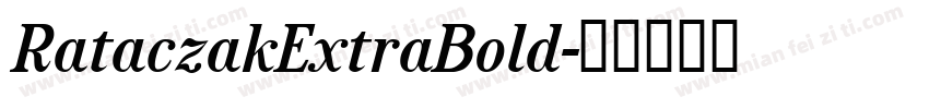 RataczakExtraBold字体转换