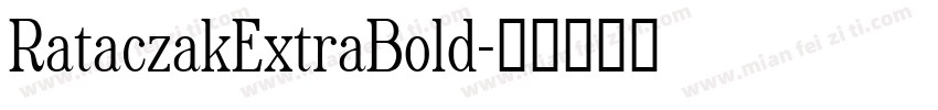 RataczakExtraBold字体转换